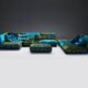 Stunning NAPALI 126 modular velvet sofa by the Bretz Brothers for Bretz Germany