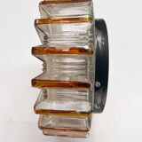 Herda glass wall lamp or ceiling lamp, 1970’s