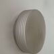 Vintage wall lamp in pressed molded sandblasted glass, France 1960