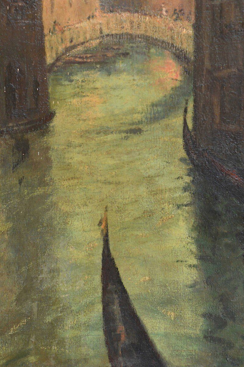 Oil on canvas - Scene in Venice