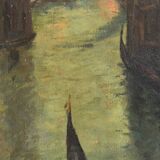 Oil on canvas - Scene in Venice