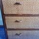 Commode en rotin et bambou