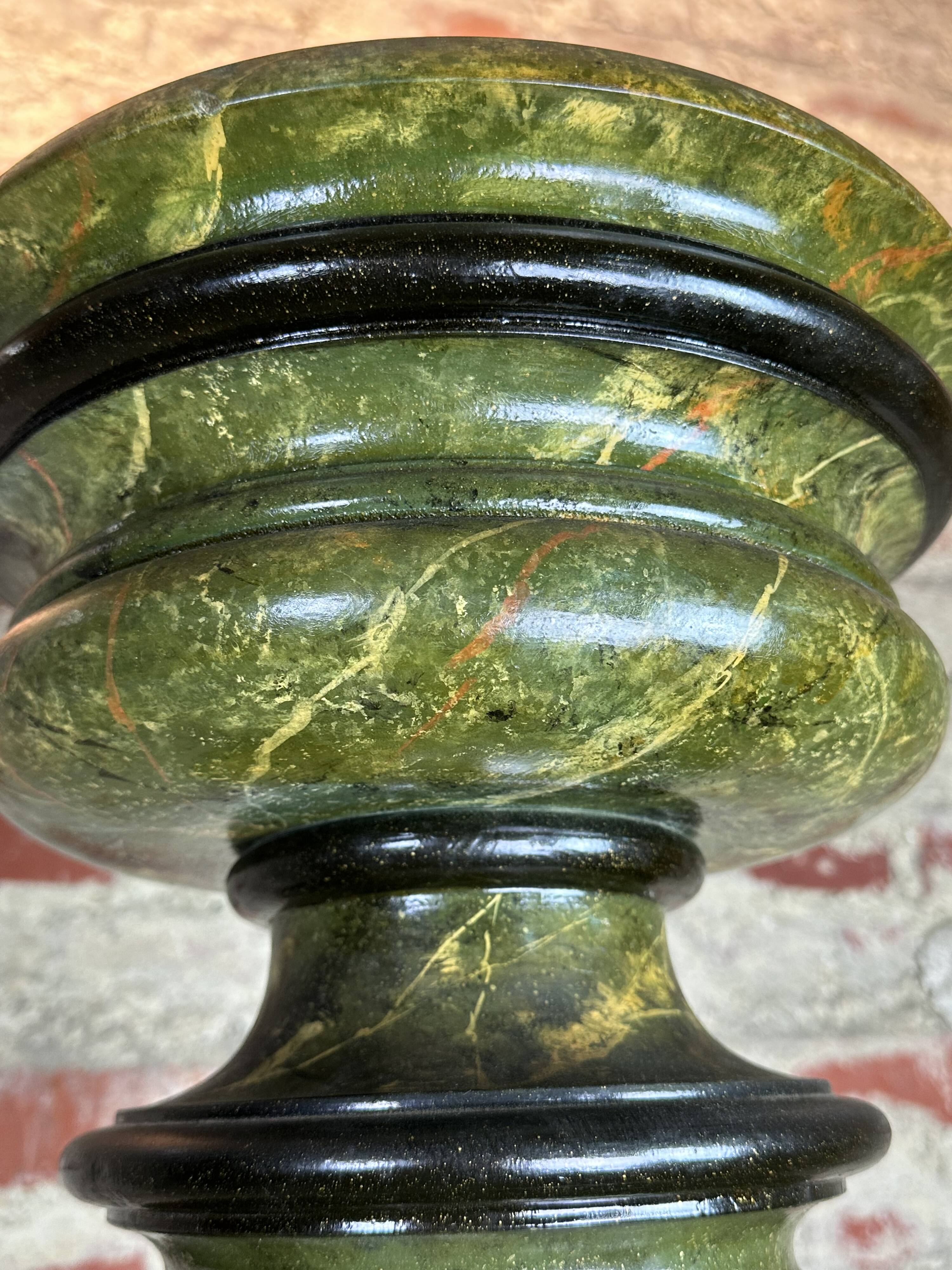 Louis XVI style carved wooden halogen column