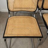 Four Marcel Breuer Cesca chairs Made in Italy