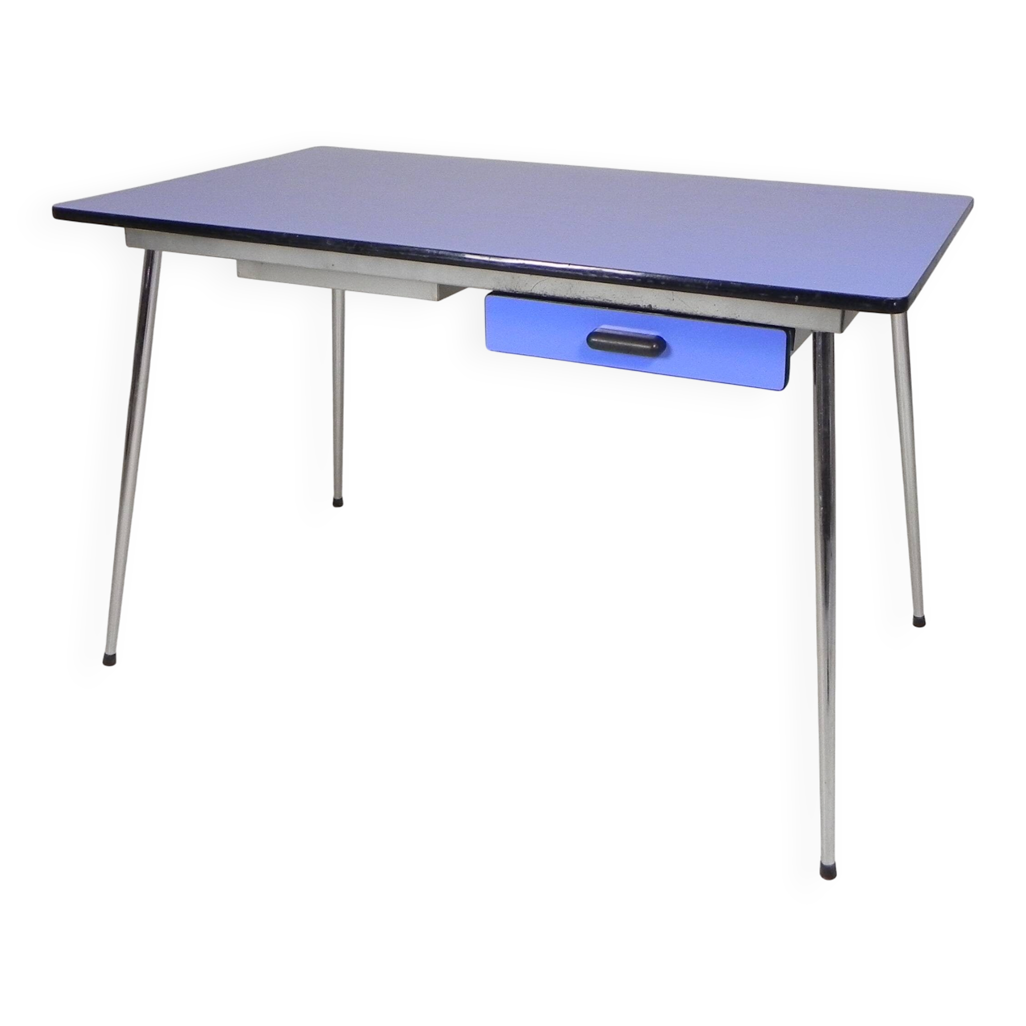 Formica table, desk with 2 drawers, 1950s