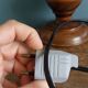 Lamp, turned wooden base