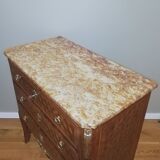 Louis XV - Louis XVI Transition style marquetry chest of drawers