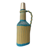 Bouteille en scoubidou vintage