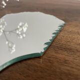 Beveled hand mirror