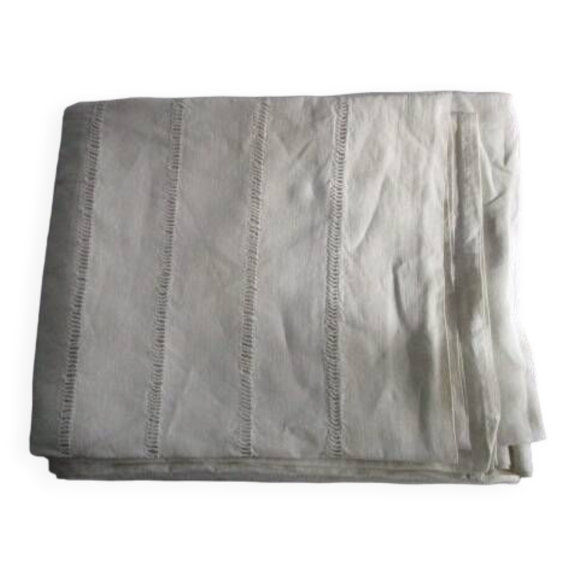 Old monogrammed sheet - embroidered: 290x230cm