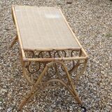 Rectangular coffee table door reviews in vintage rattan and wicker