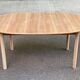 Renovated Scandinavian dining table in raw teak - Made in Denmark