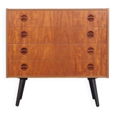 Teak chest of drawers, Danish design, 1970s, production: Denmark