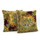 Set of 2 vintage velvet cushion covers 51x51 cm