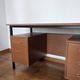 Industrial/craft desk from the 1970s; wood & metal.