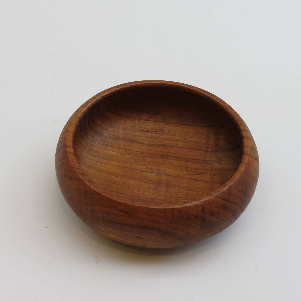 Set of 4 Midcentury Teak Wooden Serving Bowls 1960s