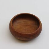 Set of 4 Midcentury Teak Wooden Serving Bowls 1960s
