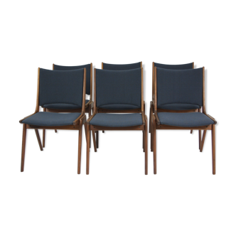 6 teak chairs