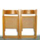 Pair of folding chairs with seat year 60 years