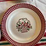 Set of 9 Badonviller plates