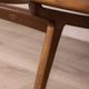 Canapé vintage des années 60 en bois de teck et tissu design danois