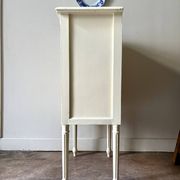 3-drawer chest of drawers in ecru wood and gray marble