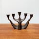 Vintage German brutalist metal candlestick by Dalbeck.