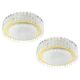 1 of 2 Stunning Murano Glass Tubes Ceiling Light by Doria, Germany, 1960s