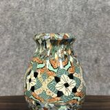 Jean Gerbino in Vallauris: enameled mosaic vase from the Art Nouveau period