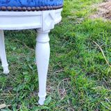 Tabouret pouf ancien style Louis XVl