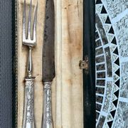 Vintage cutting service cutlery box