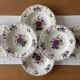 6 antique deep plates in Sarreguemines earthenware