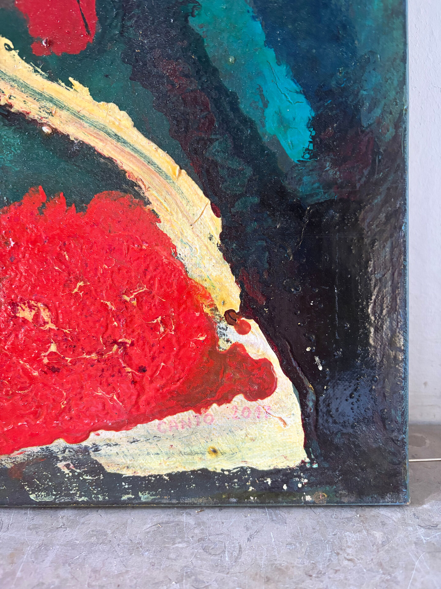 Modern abstract signed Canto 2017