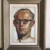 Portrait of a modernist man, oil on panel, 1947.
