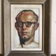 Portrait of a modernist man, oil on panel, 1947.
