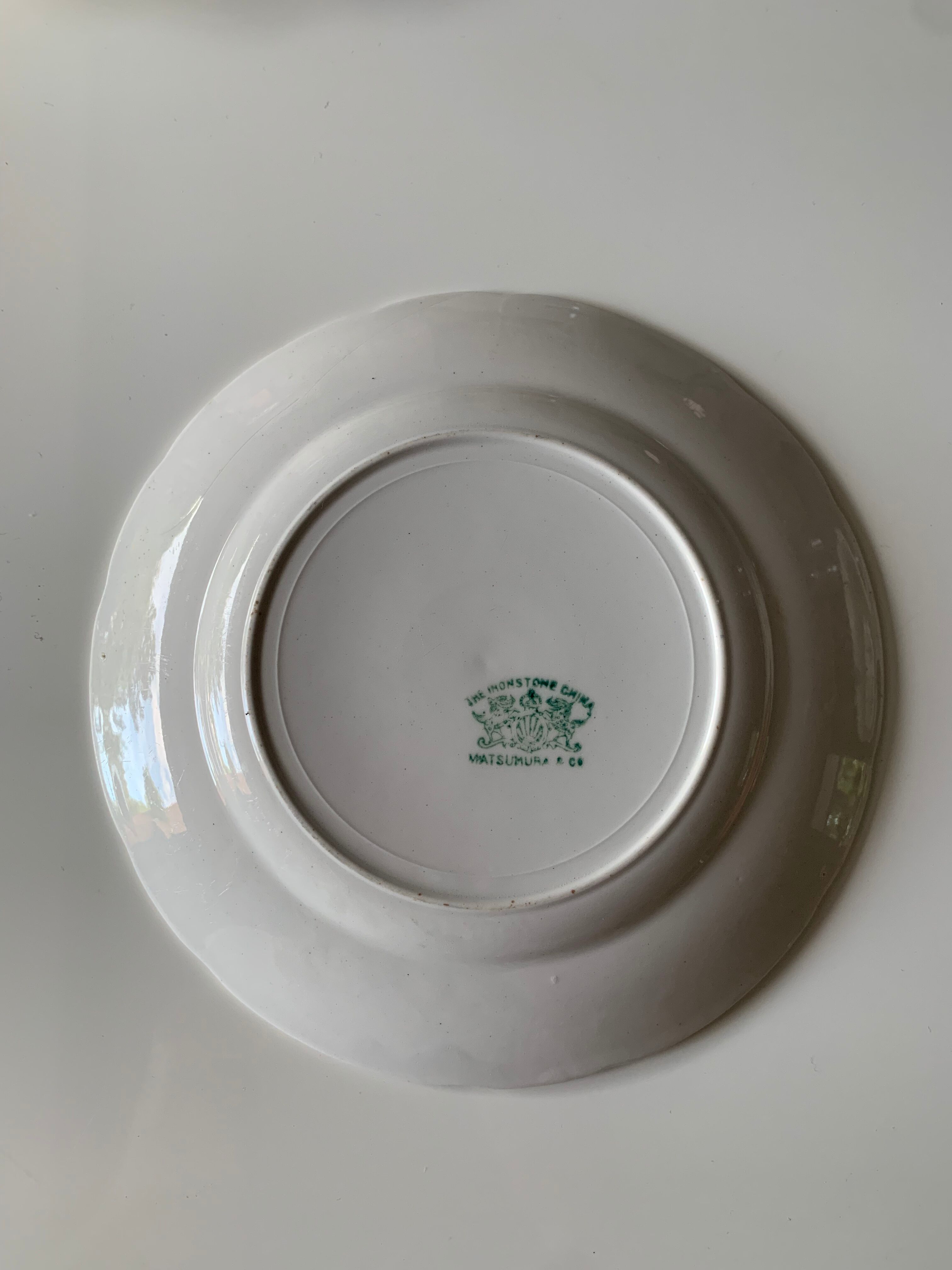 Assiette la pierre de fer Chine , Matsumura &