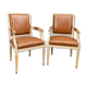 Paire De Fauteuils En Bois Laqué De Style Louis XVI