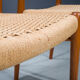 Chaises modèle 75 par Niels O. Møller pour JL Mollers Møbelfabrik, 1950