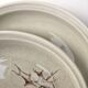 Set of 4 vintage stoneware plates, “Thistles” model