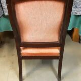 Louis Philippe armchair in solid mahogany