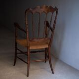 Vintage Chiavarina chair with armrests, 1950s