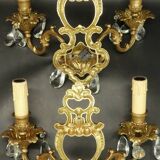 Pair of sconces with Louis XV style tassels