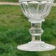 Saint Louis White wine glass or port Crystal cut Trianon circa 1840