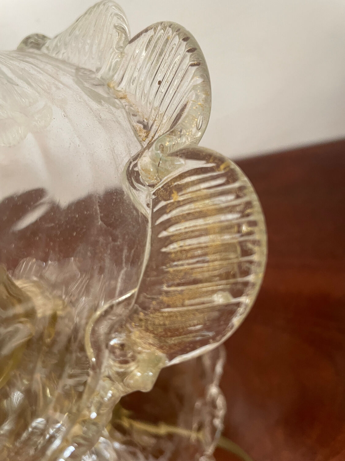 Pair of Murano glass lamps