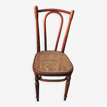 Ancienne chaise de bistrot en bois courbé