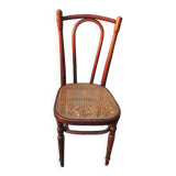Old bistro chair in curved wood