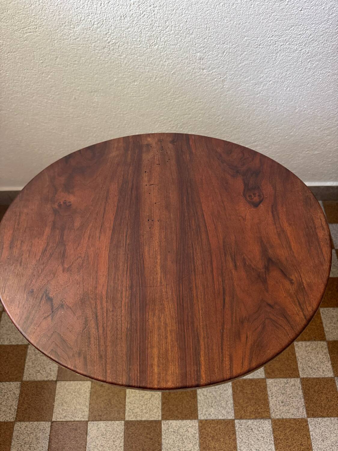 Art Deco wooden pedestal table