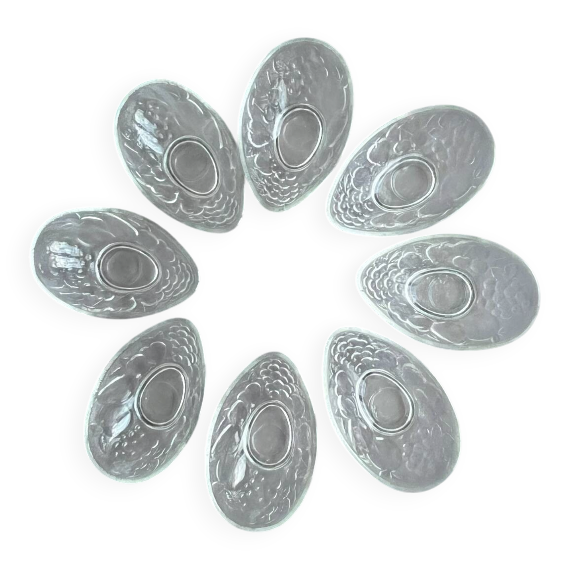 8 glass dessert bowls or appetizers