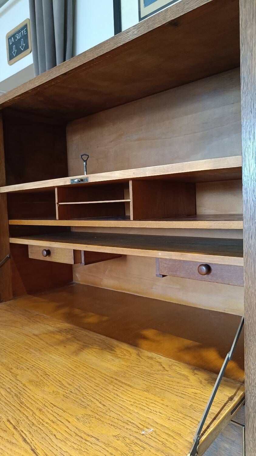 Secretary desk Amsterdam School Art Deco signed Eshuis & Co.