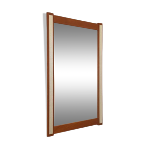 miroir en teck avec accents